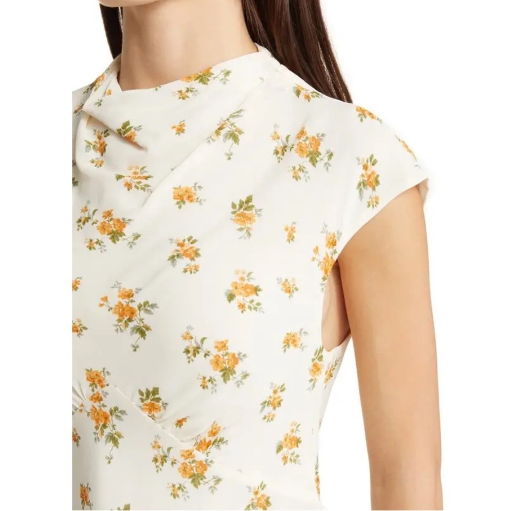 REFORMATION
Bettie Floral Print Mock Neck Top - Picture 8 of 9